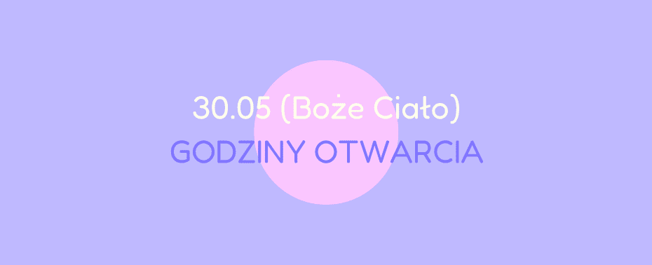 Boże Ciało zmiany w grafiku Holy Movement Studio Częstochowa