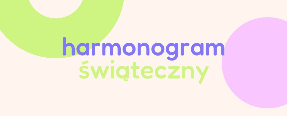 harmonogram świąteczny Holy Movement studio ruchu Częstochowa treningi grupowe zajęcia trening grupowy